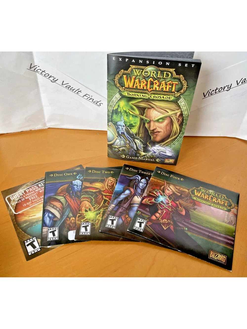 World of Warcraft Vanilla Jewel Case & The Burning Crusade PC Big Box Bundle Lot